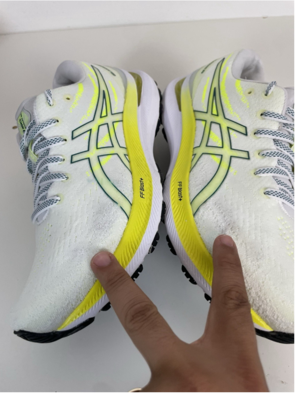 Asics Gel Kayano 29 Running Shoes Women’s 8.5 White Velvet Pine Sneakers - Picture 9 of 15